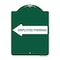 Signmission Employee Parking W/ Left Arrow, Green & White Aluminum Architectural Sign, 18" x 24", GW-1824-24399 A-DES-GW-1824-24399 - alternate 1